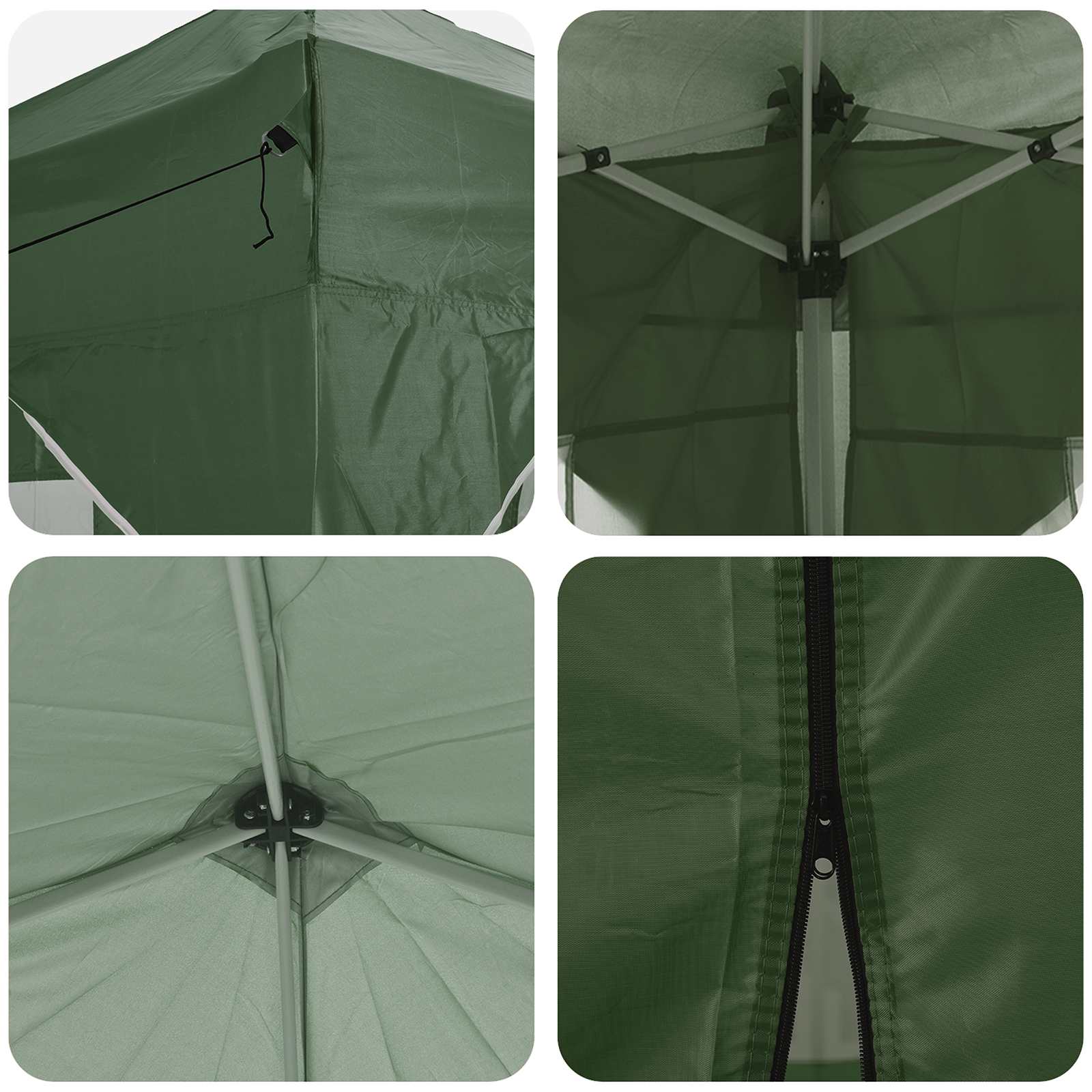 vidaXL Namiot imprezowy rozkładany 575 x 288 x 245 cm zielony
