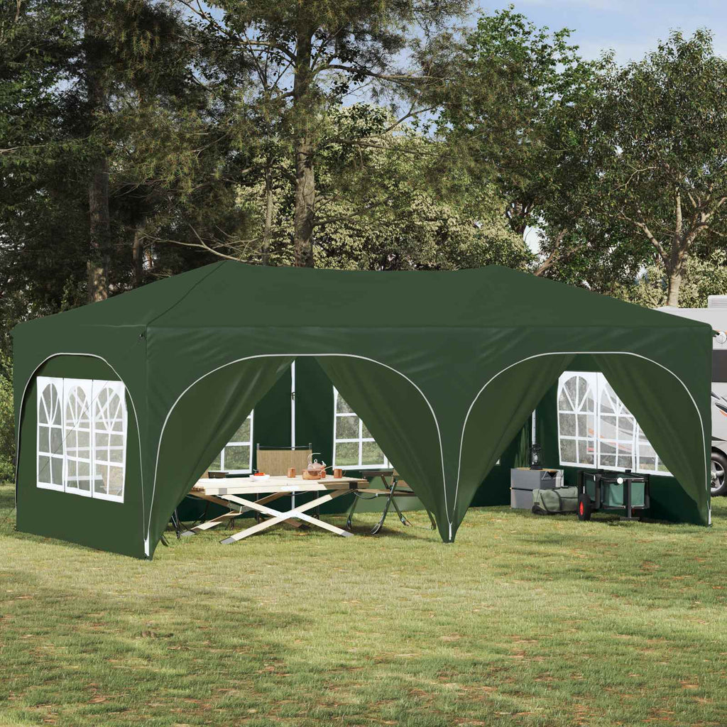 vidaXL Namiot imprezowy rozkładany 575 x 288 x 245 cm zielony