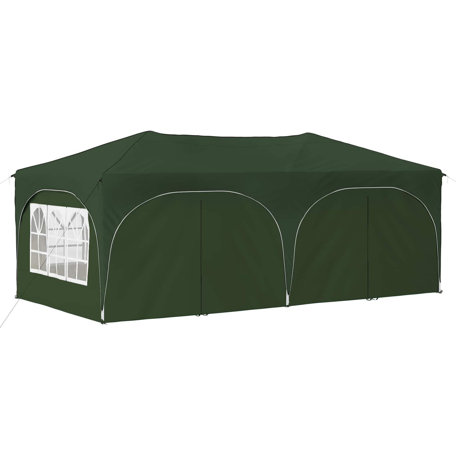 vidaXL Namiot imprezowy rozkładany 575 x 288 x 245 cm zielony