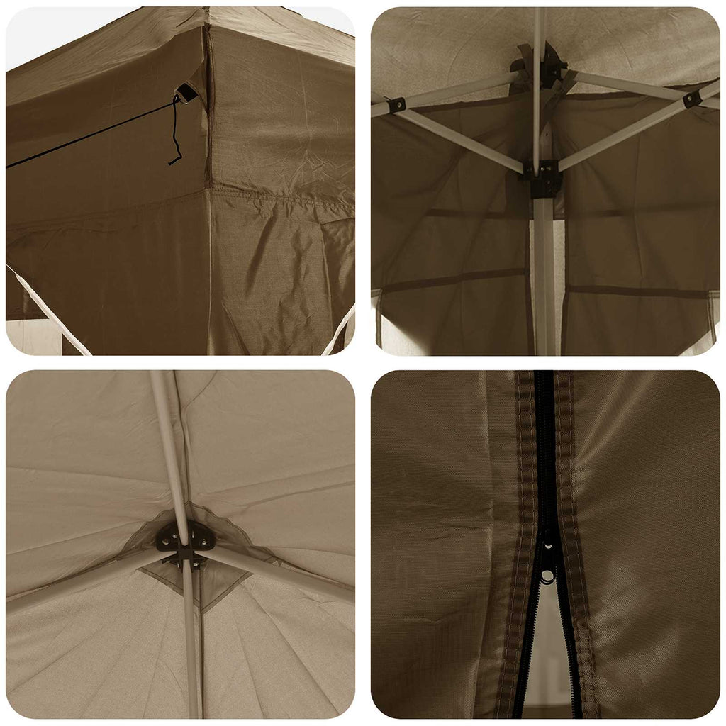 vidaXL Namiot imprezowy rozkładany 575 x 288 x 245 cm Ciemnoszary