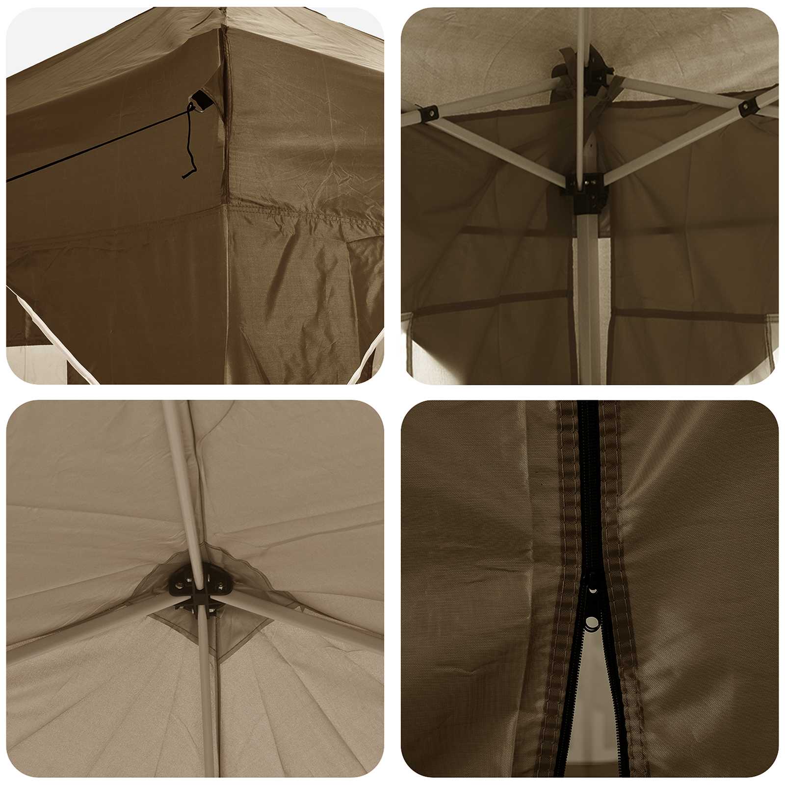 vidaXL Namiot imprezowy rozkładany 575 x 288 x 245 cm Ciemnoszary