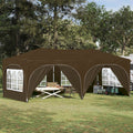 vidaXL Namiot imprezowy rozkładany 575 x 288 x 245 cm Ciemnoszary