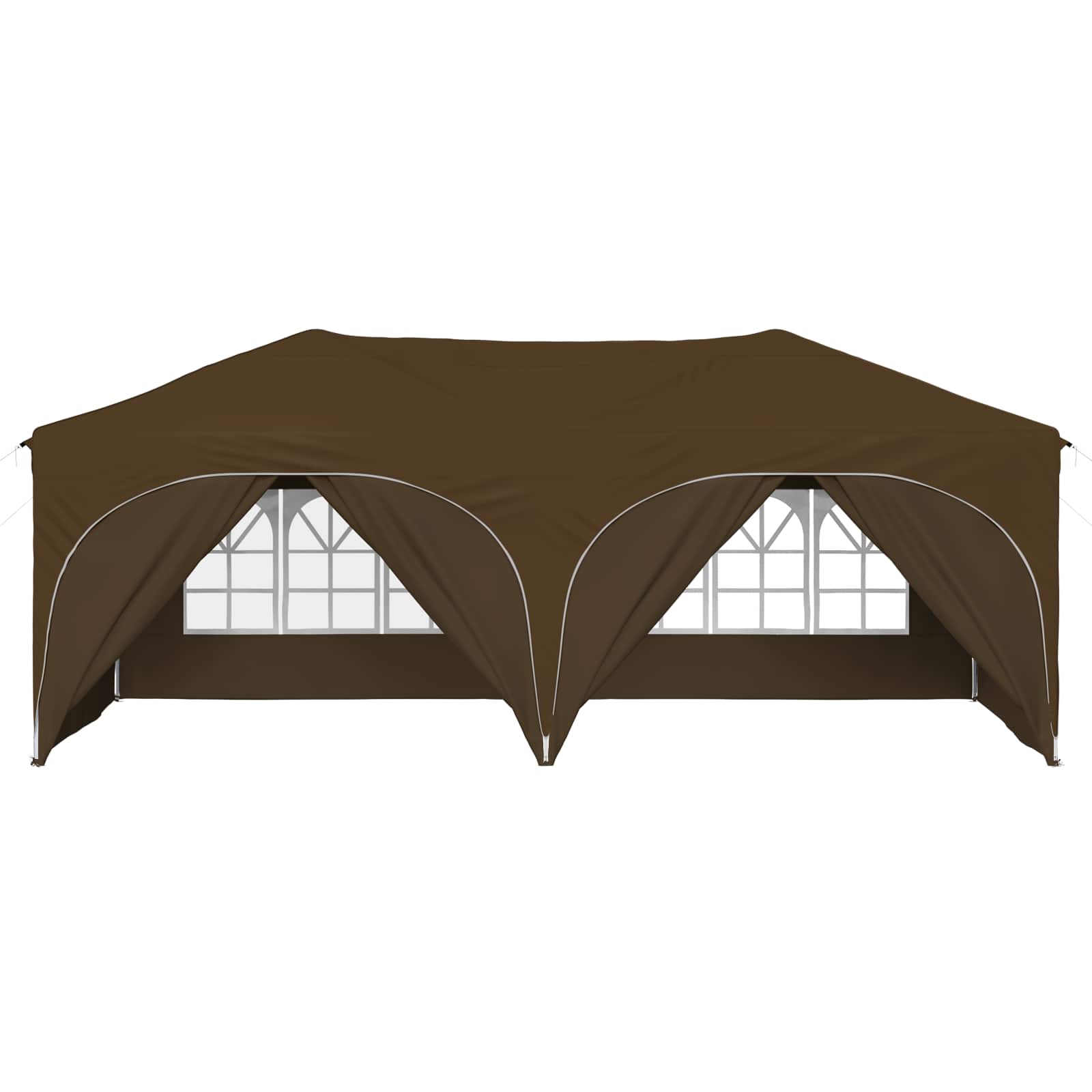 vidaXL Namiot imprezowy rozkładany 575 x 288 x 245 cm Ciemnoszary
