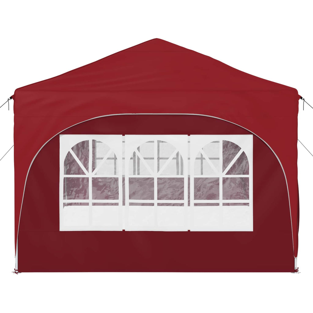 vidaXL Namiot imprezowy rozkładany 575 x 288 x 245 cm bordowy