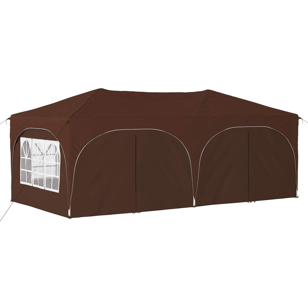 vidaXL Namiot imprezowy rozkładany 575 x 288 x 245 cm brązowy
