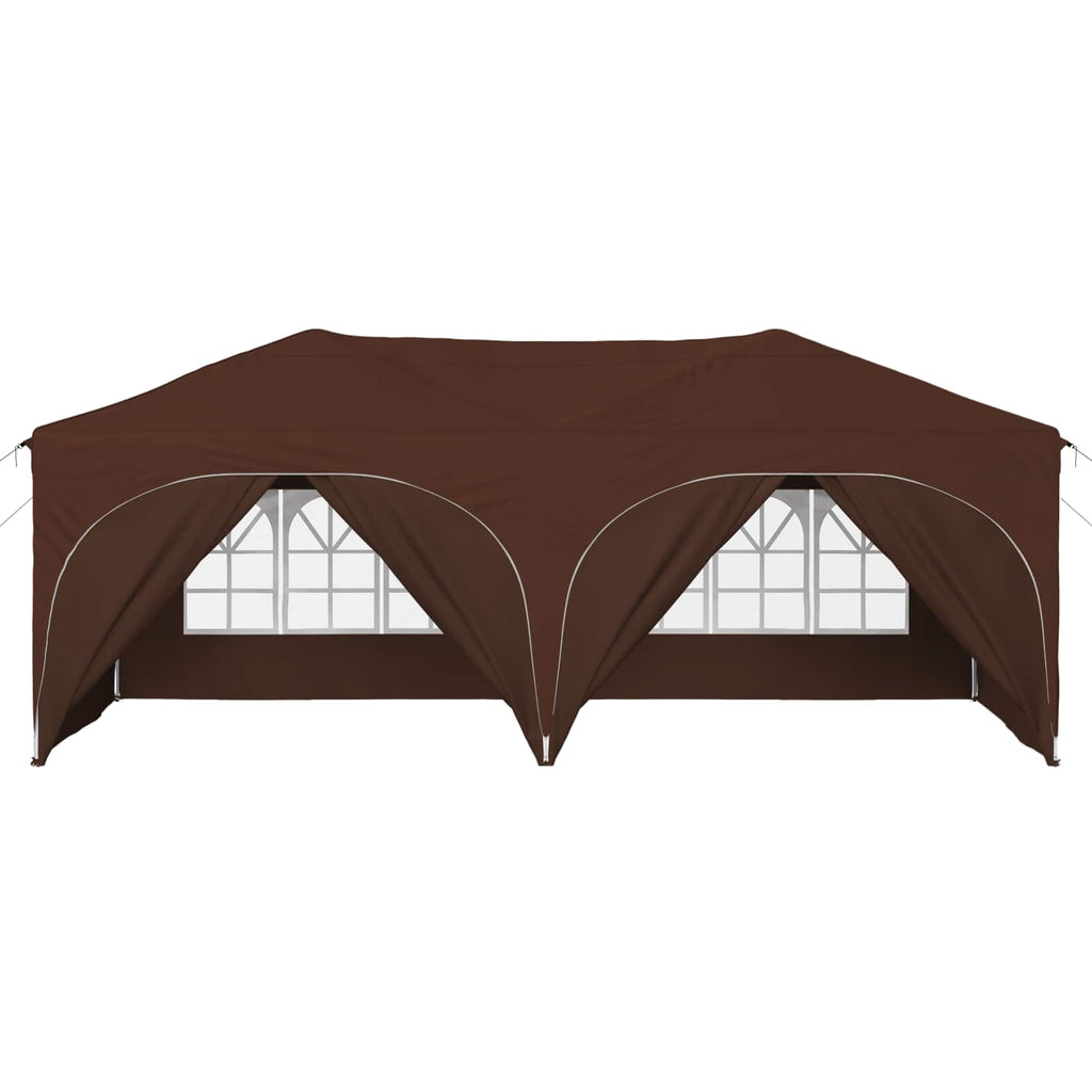 vidaXL Namiot imprezowy rozkładany 575 x 288 x 245 cm brązowy