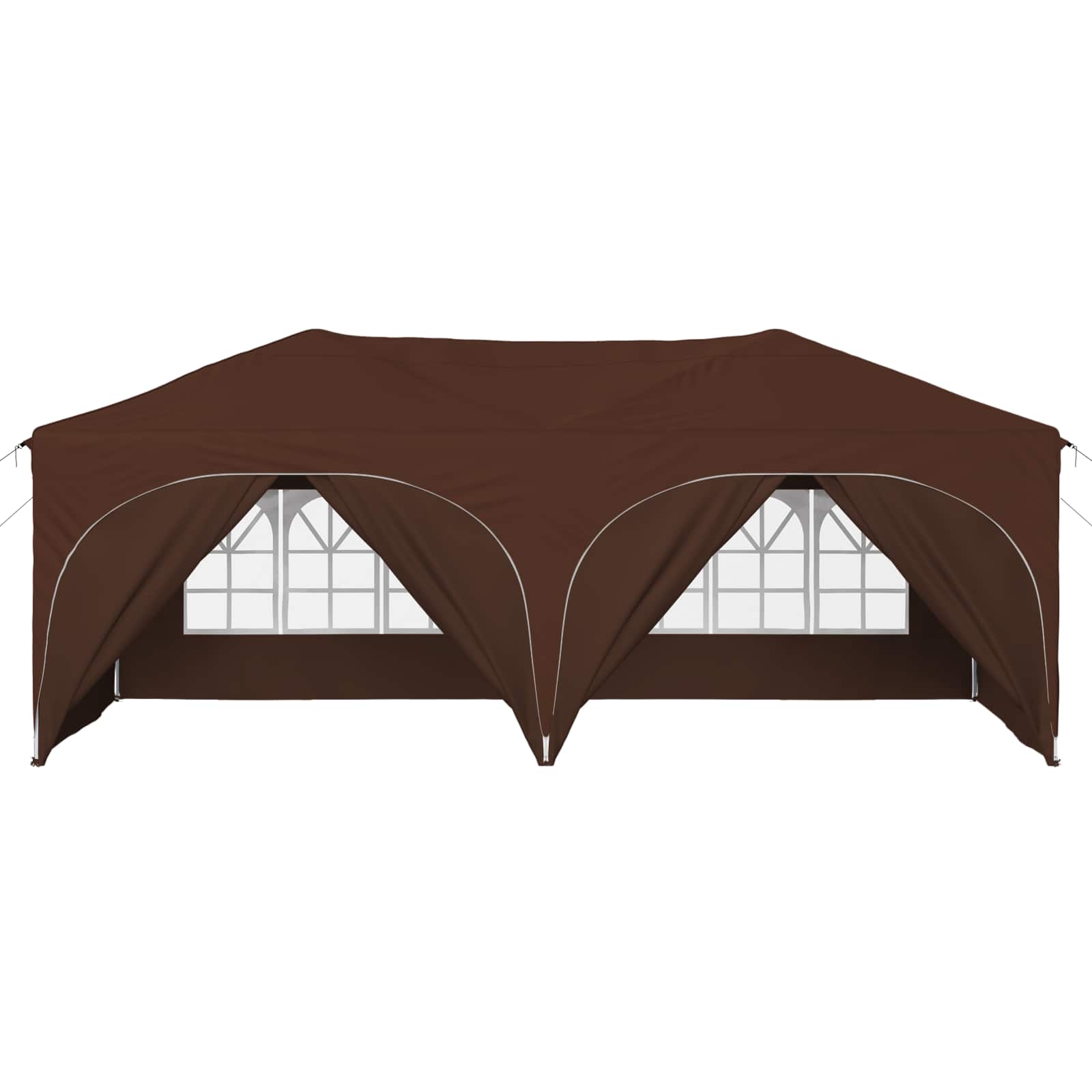 vidaXL Namiot imprezowy rozkładany 575 x 288 x 245 cm brązowy