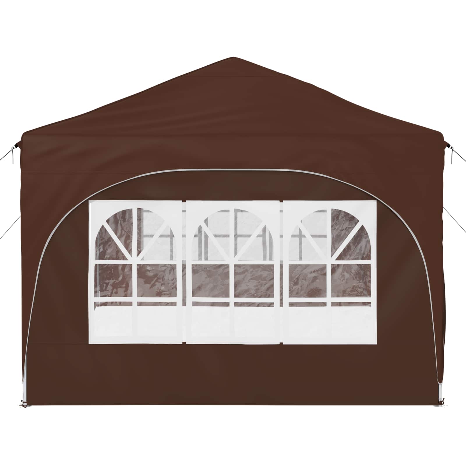 vidaXL Namiot imprezowy rozkładany 575 x 288 x 245 cm brązowy