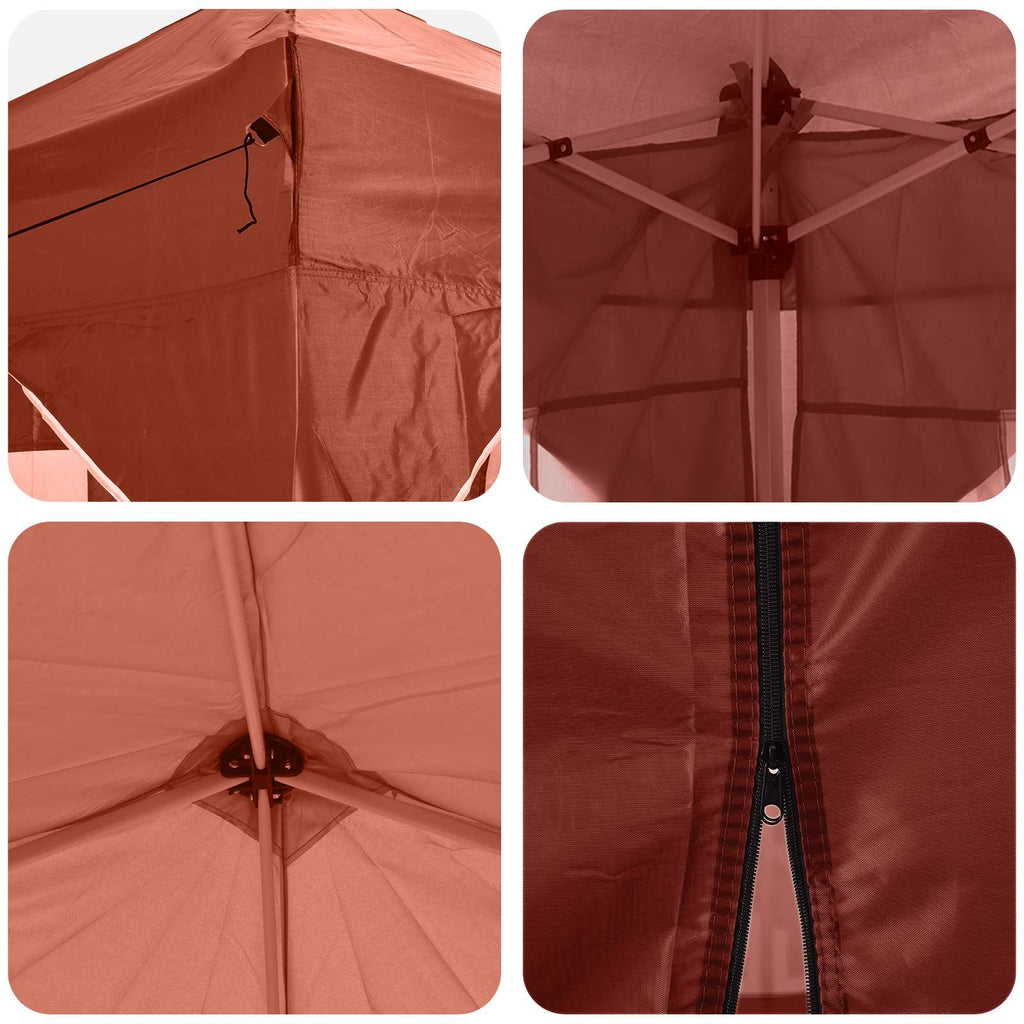 vidaXL Namiot imprezowy rozkładany 575 x 288 x 245 cm terakota