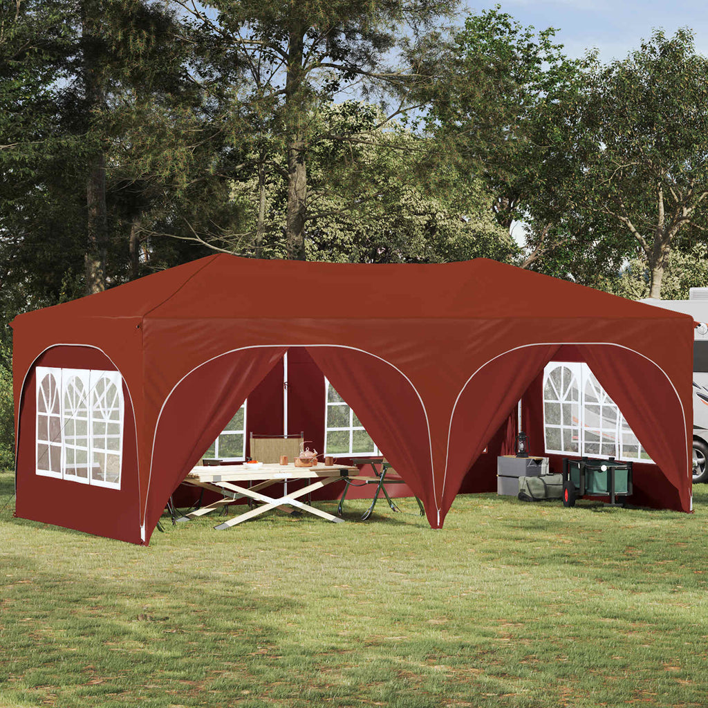 vidaXL Namiot imprezowy rozkładany 575 x 288 x 245 cm terakota