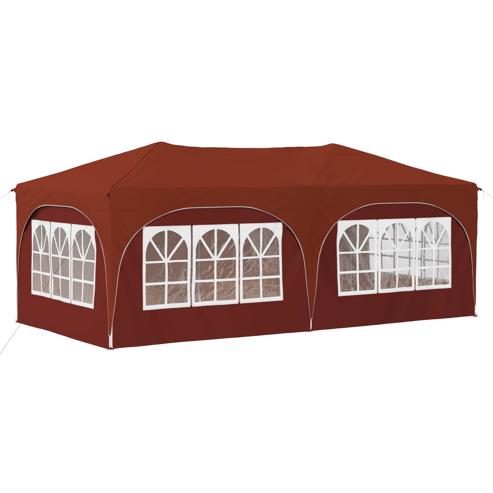 vidaXL Namiot imprezowy rozkładany 575 x 288 x 245 cm terakota