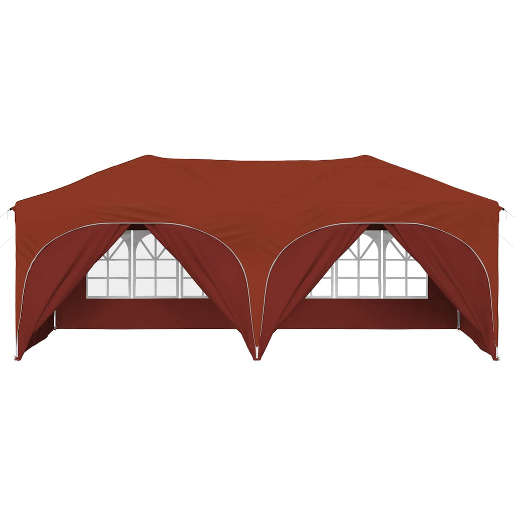 vidaXL Namiot imprezowy rozkładany 575 x 288 x 245 cm terakota