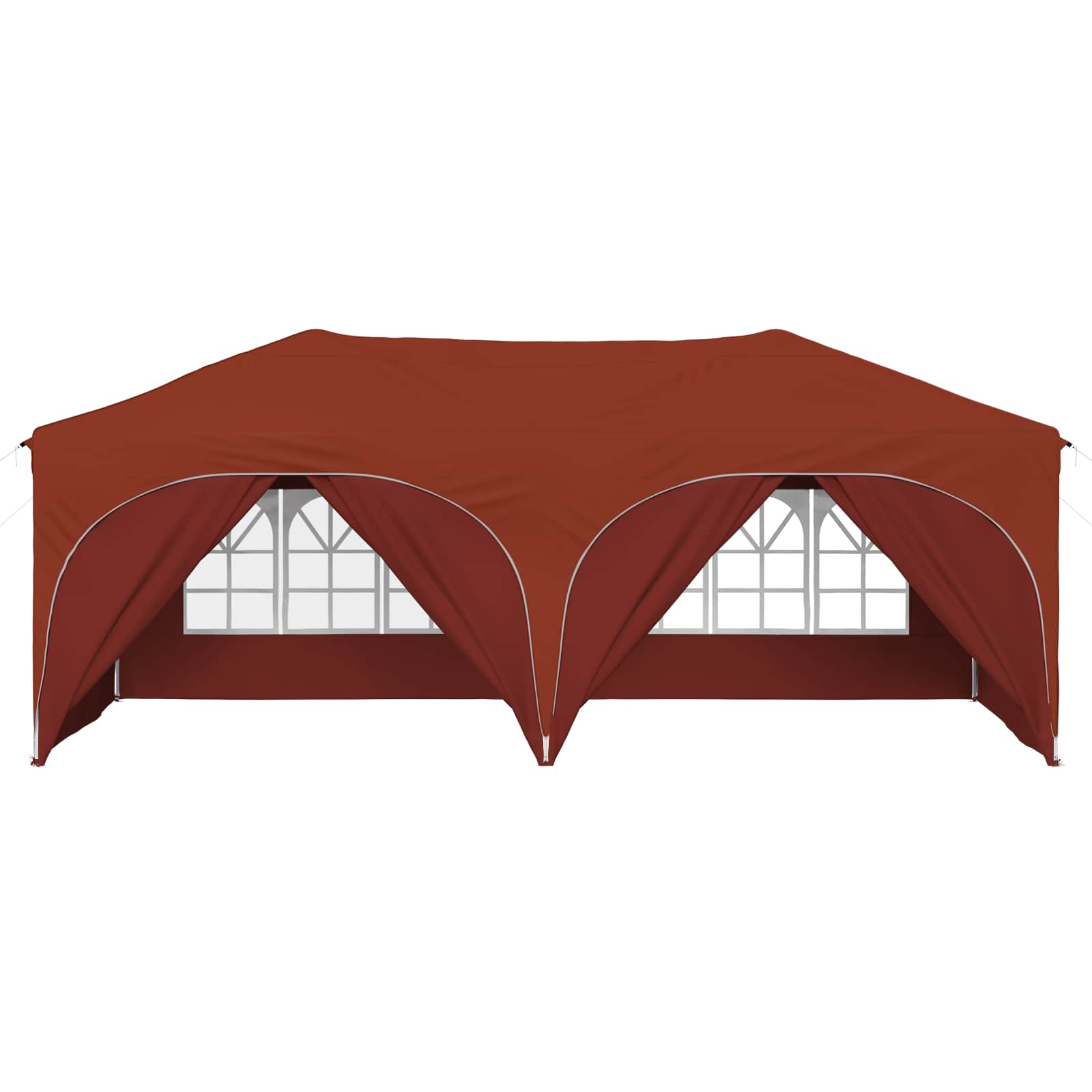vidaXL Namiot imprezowy rozkładany 575 x 288 x 245 cm terakota