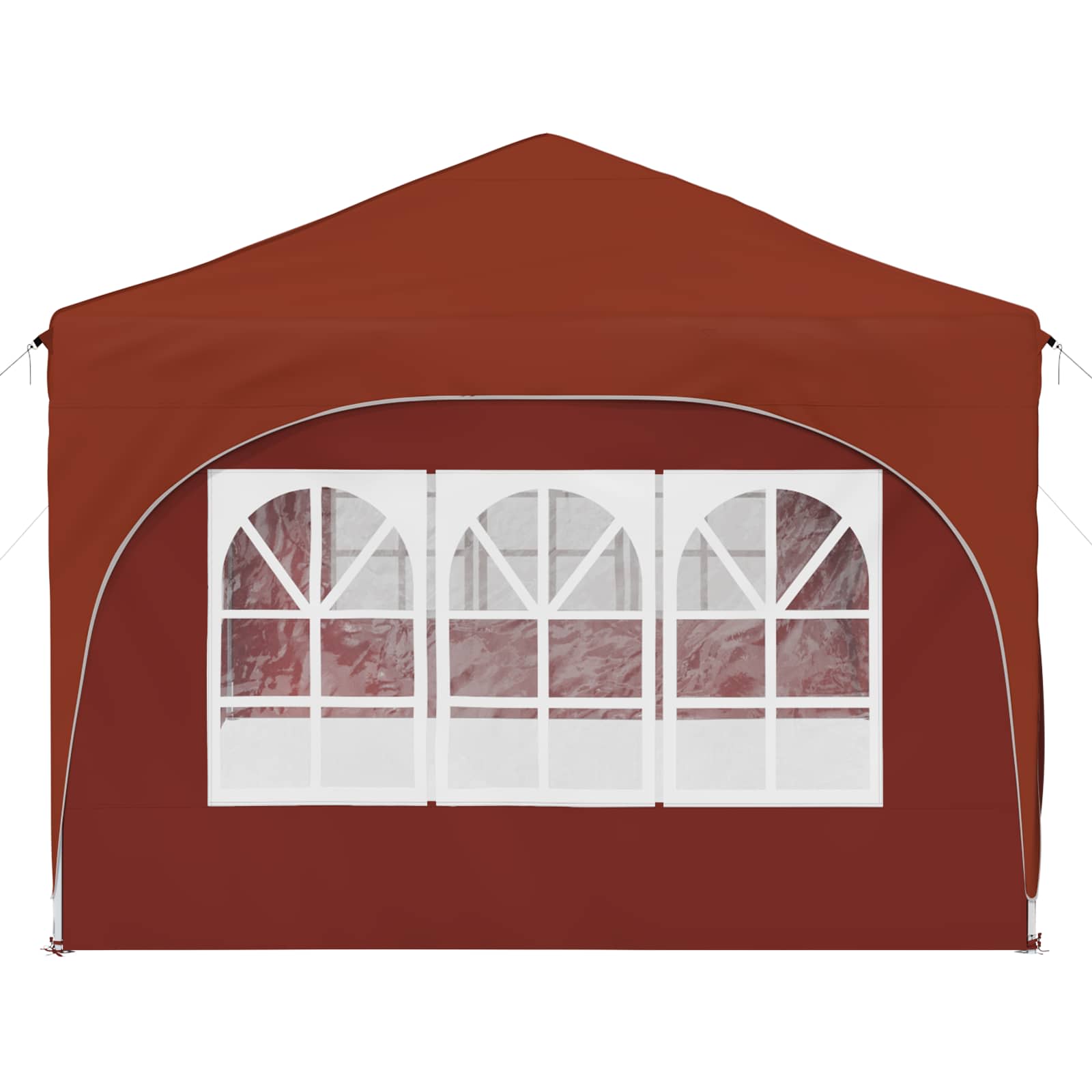 vidaXL Namiot imprezowy rozkładany 575 x 288 x 245 cm terakota