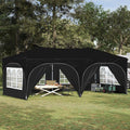 vidaXL Namiot imprezowy rozkładany 575 x 288 x 245 cm Czarny