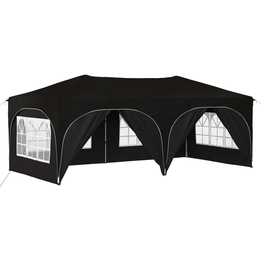 vidaXL Namiot imprezowy rozkładany 575 x 288 x 245 cm Czarny