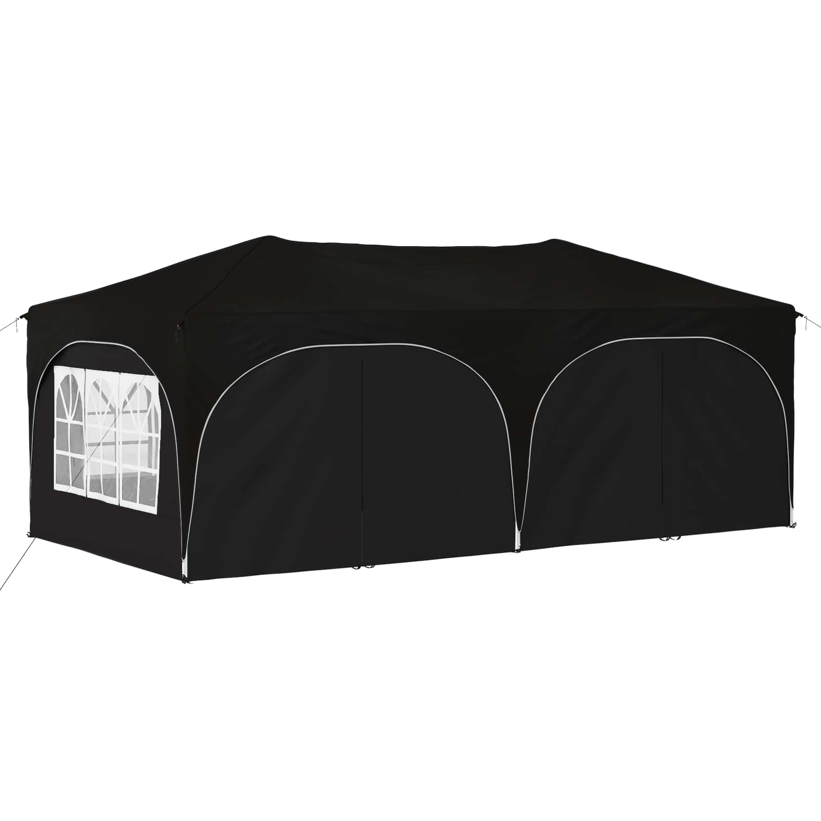 vidaXL Namiot imprezowy rozkładany 575 x 288 x 245 cm Czarny