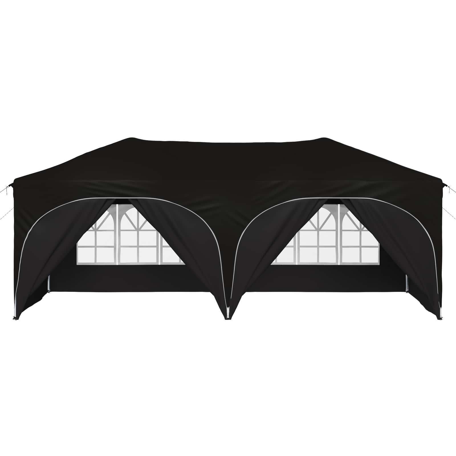 vidaXL Namiot imprezowy rozkładany 575 x 288 x 245 cm Czarny