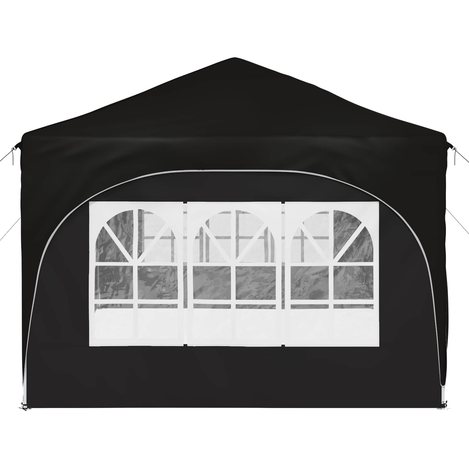 vidaXL Namiot imprezowy rozkładany 575 x 288 x 245 cm Czarny