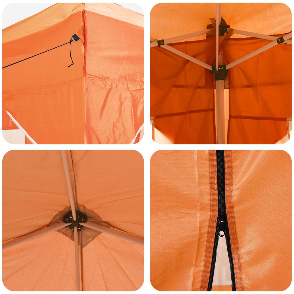 vidaXL Namiot imprezowy rozkładany 575 x 288 x 245 cm pomarańczowy