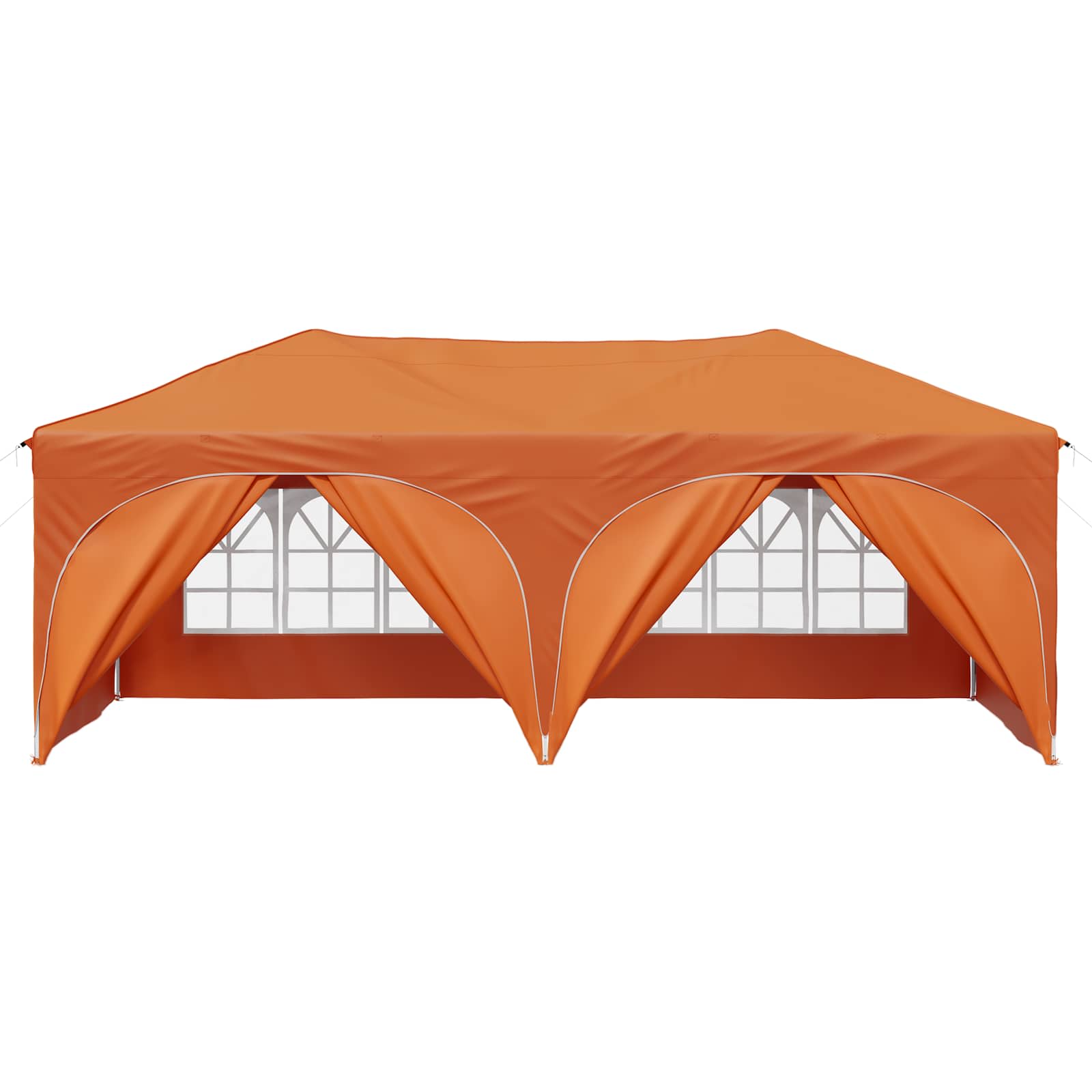 vidaXL Namiot imprezowy rozkładany 575 x 288 x 245 cm pomarańczowy