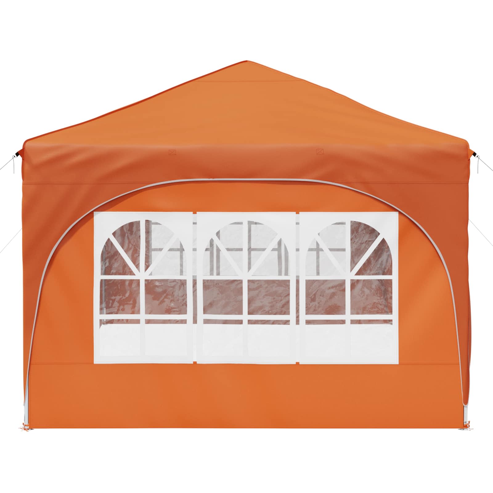 vidaXL Namiot imprezowy rozkładany 575 x 288 x 245 cm pomarańczowy