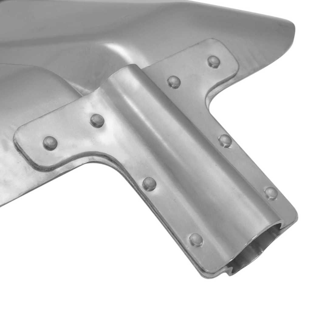vidaXL Głowica łopaty 4 pcs Srebrny 45 x 38 cm Aluminium