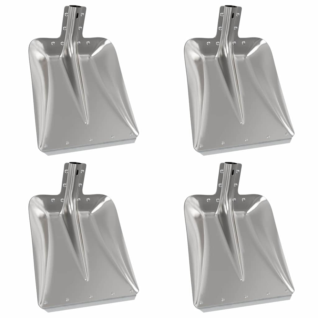 vidaXL Głowica łopaty 4 pcs Srebrny 45 x 38 cm Aluminium