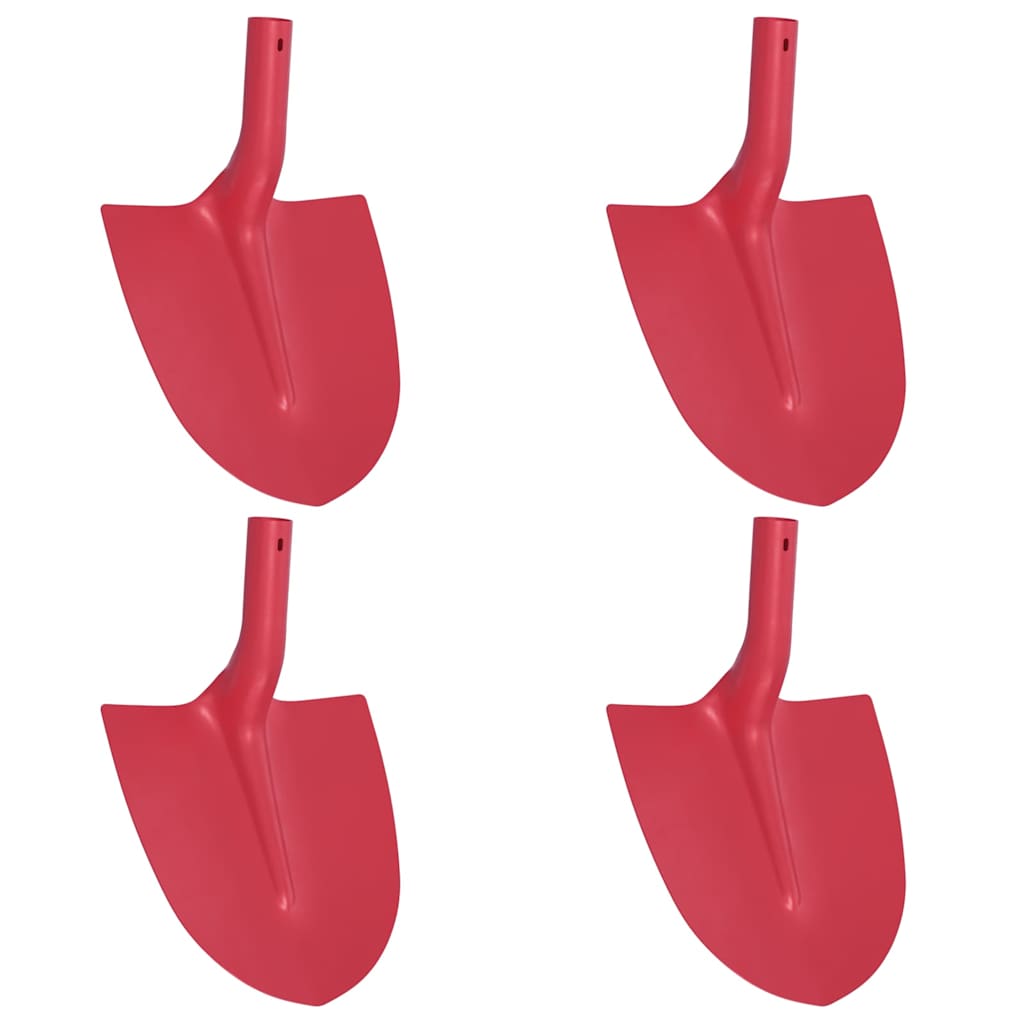 vidaXL Głowica łopaty 4 pcs Czerwony 39,5 x 27,5 cm