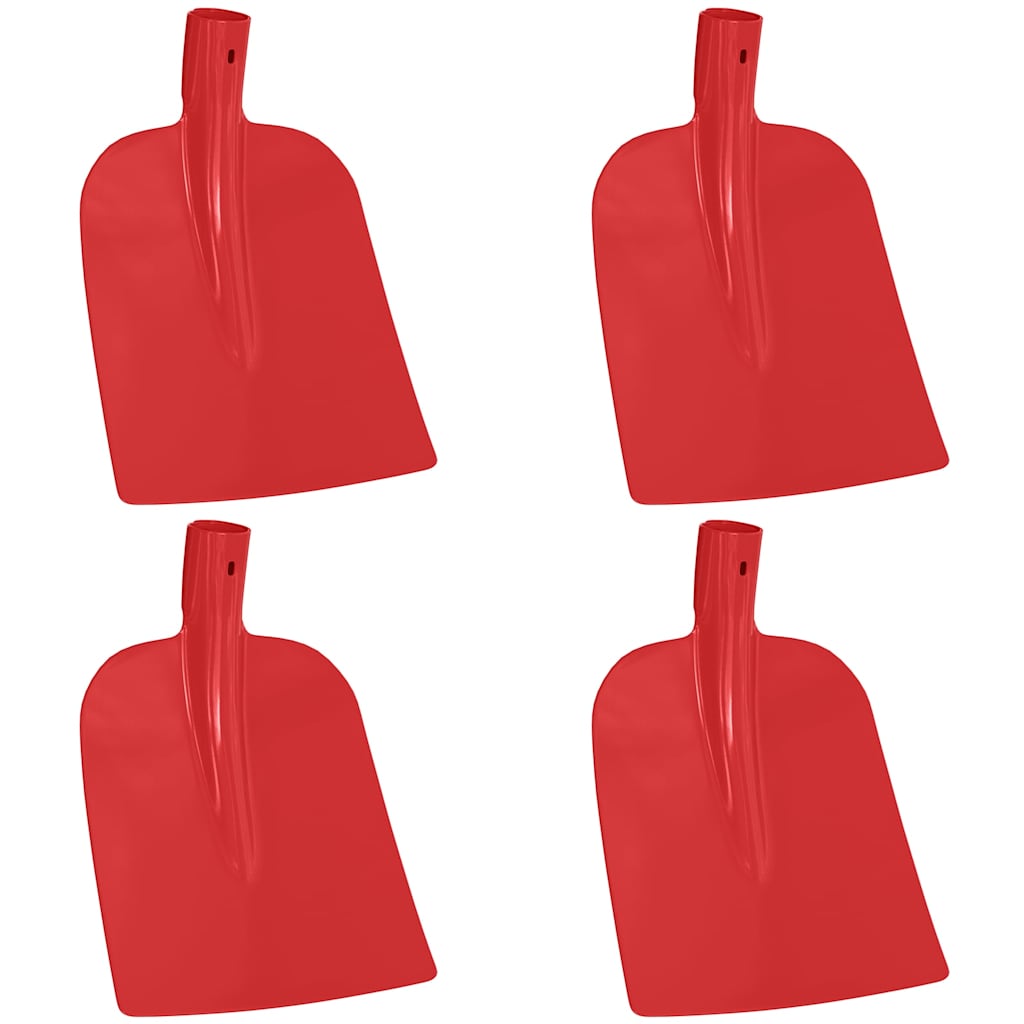 vidaXL Głowica łopaty 4 pcs Czerwony 32 x 24,5 cm