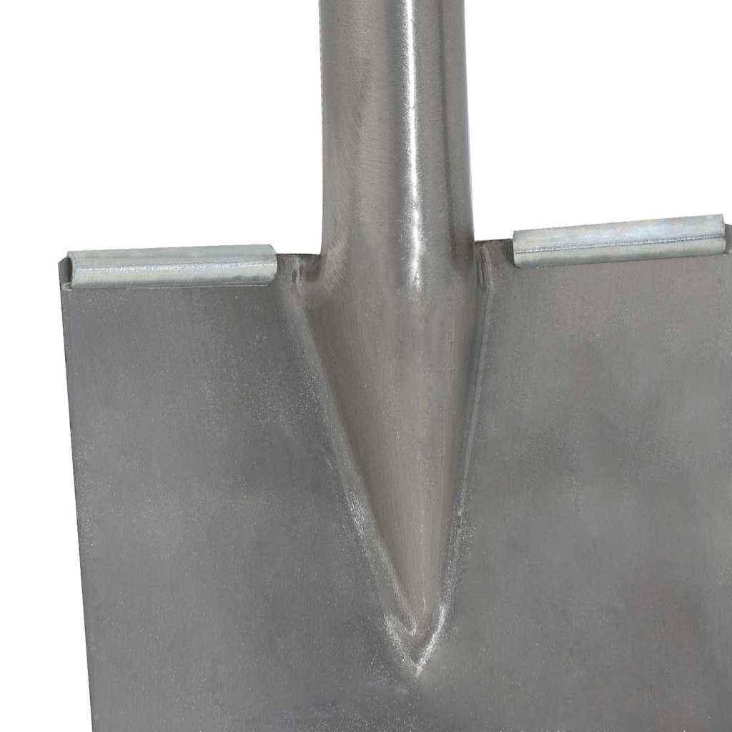 vidaXL Głowica łopaty Srebrny 43 x 17 cm Stal malowana proszkowo