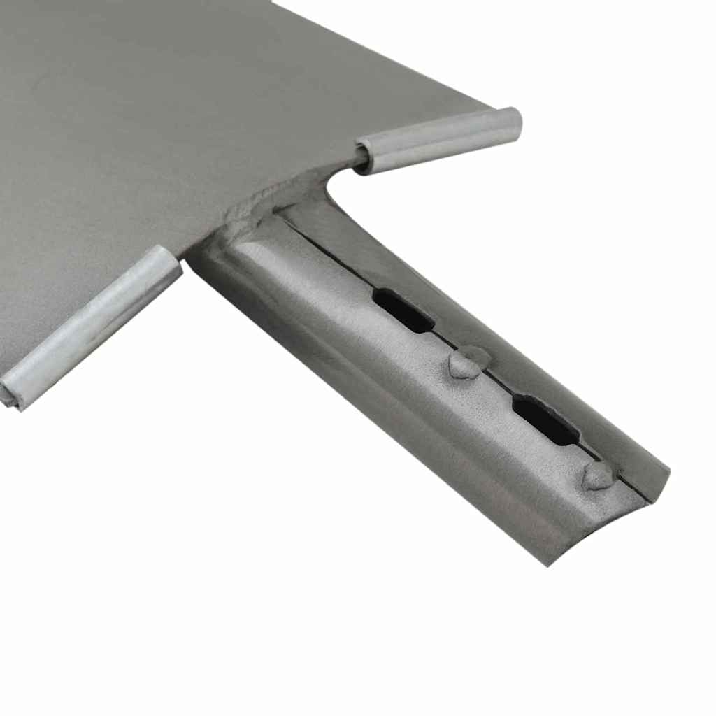 vidaXL Głowica łopaty 4 pcs Srebrny 43 x 17 cm Stal malowana proszkowo