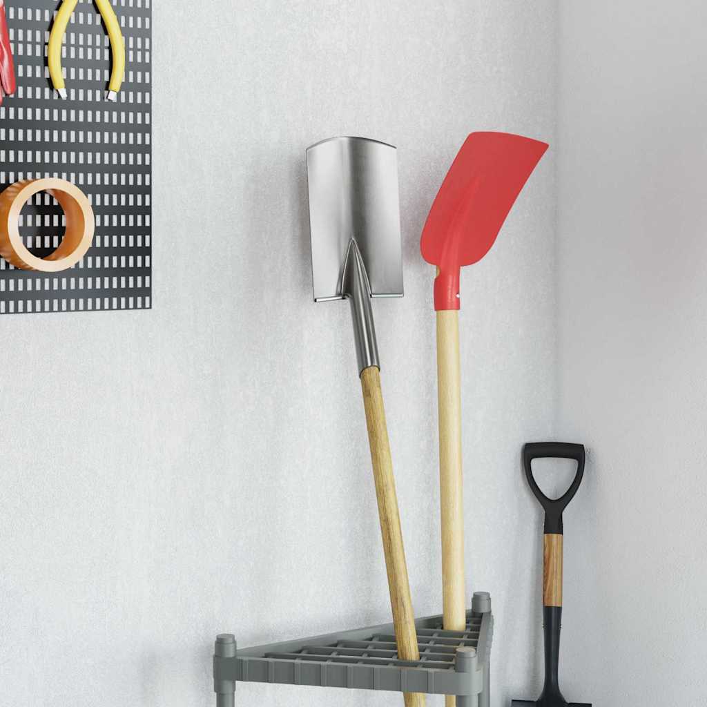 vidaXL Głowica łopaty 4 pcs Srebrny 43 x 17 cm Stal malowana proszkowo