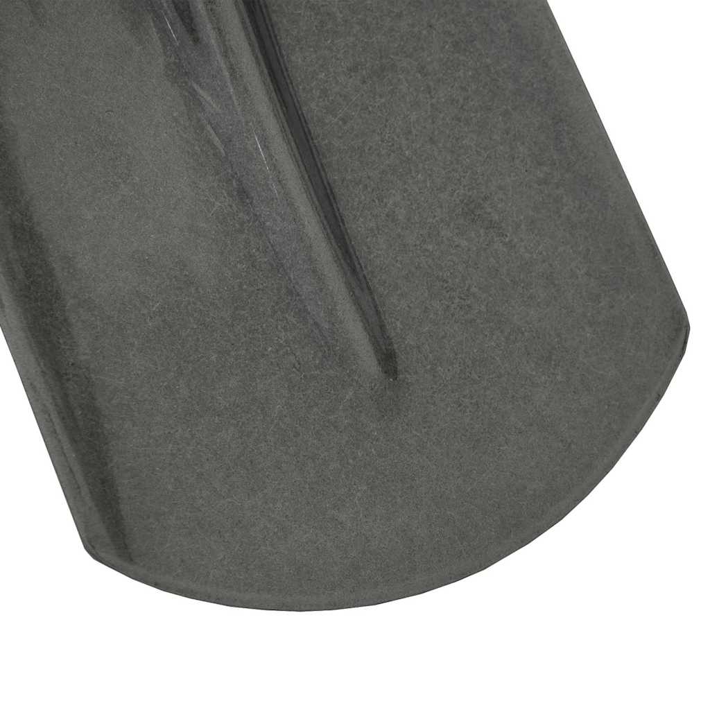 vidaXL Głowica łopaty Srebrny 33 x 21 cm Stal malowana proszkowo