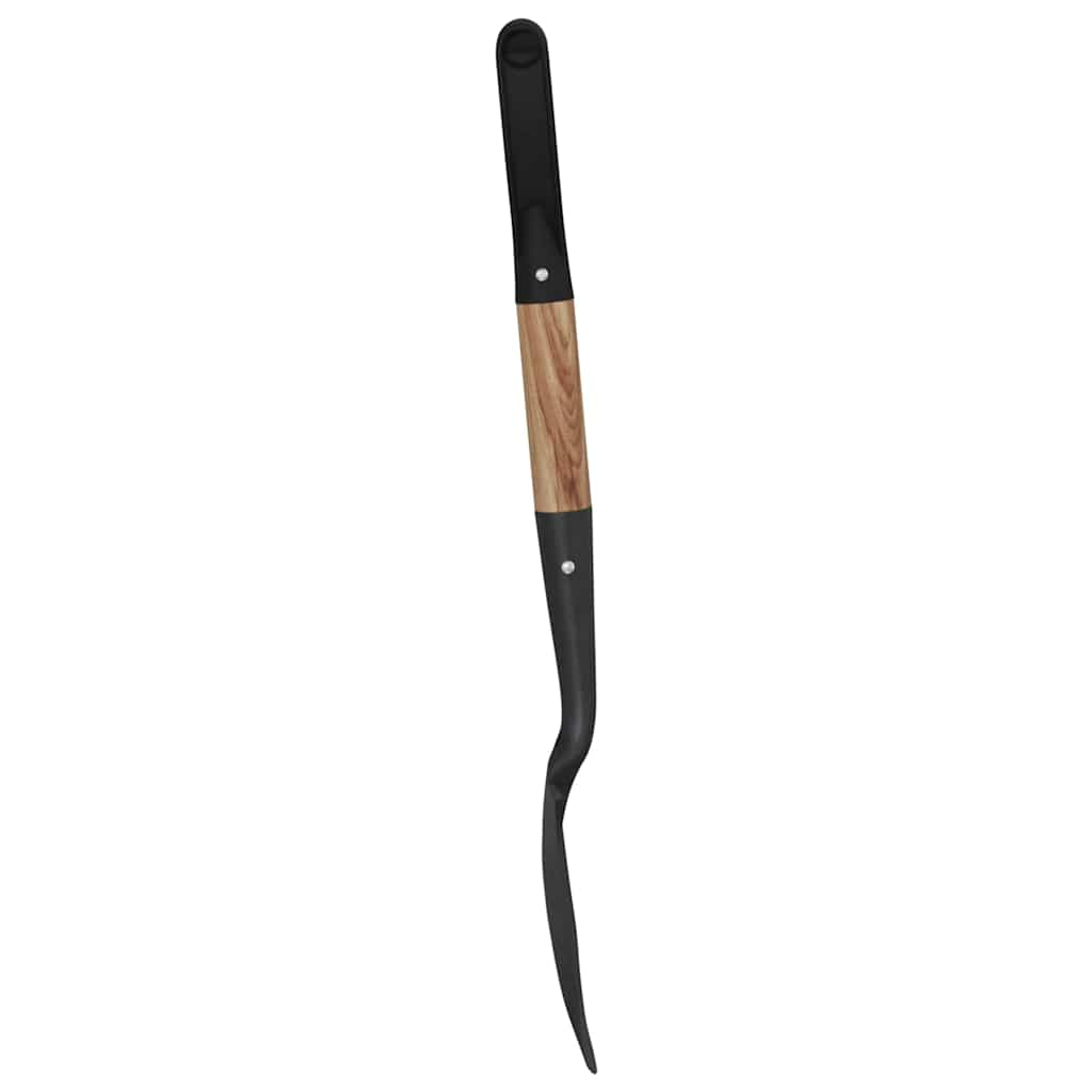 vidaXL Łopata Czarny 68,5 cm Stal Powlekana i Lite Drewno