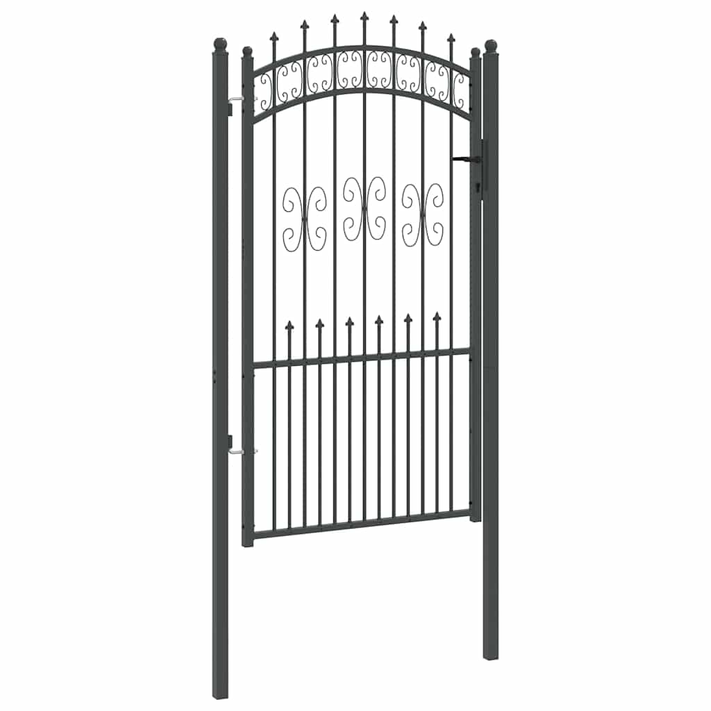 vidaXL Bramka ogrodzeniowa z ostrym szczytem KAMPEN 103 x 175 cm Stal