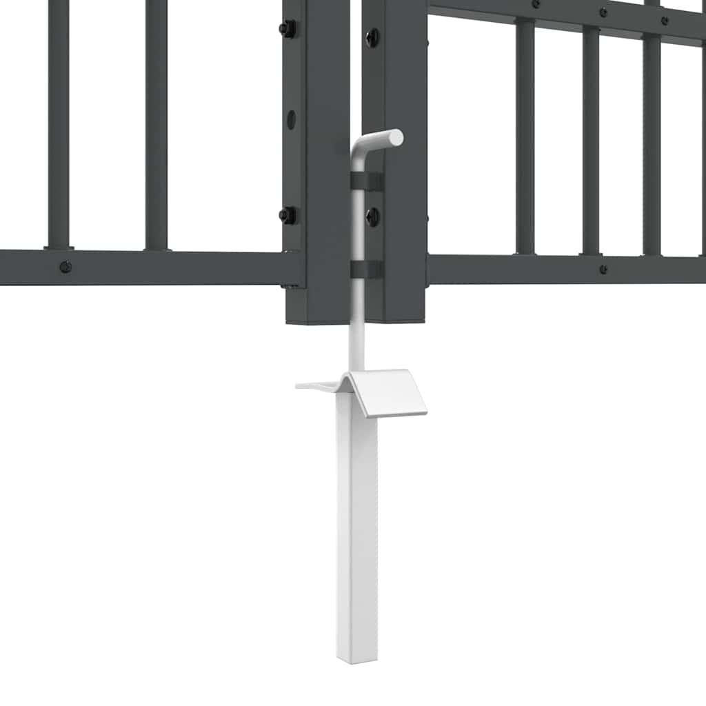 vidaXL Bramka ogrodzeniowa z ostrym szczytem KAMPEN 305 x 125 cm Stal
