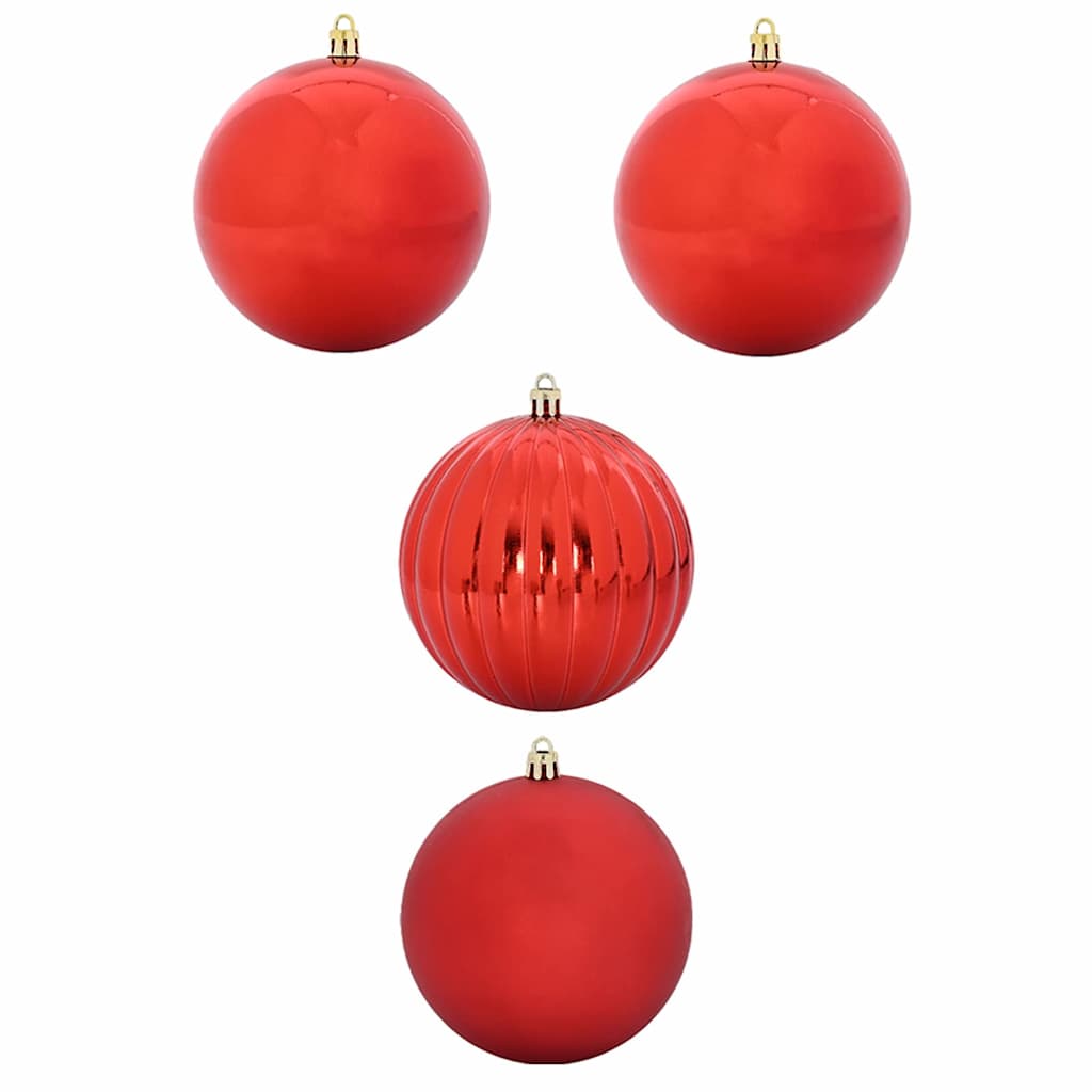 vidaXL Zestaw Bombek Świątecznych XXL 4 pcs Czerwony