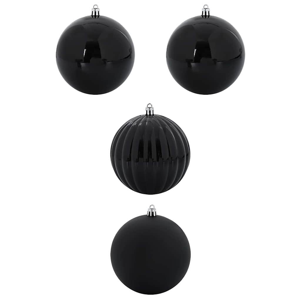 vidaXL Zestaw bombek świątecznych XXL 4 pcs Czarny