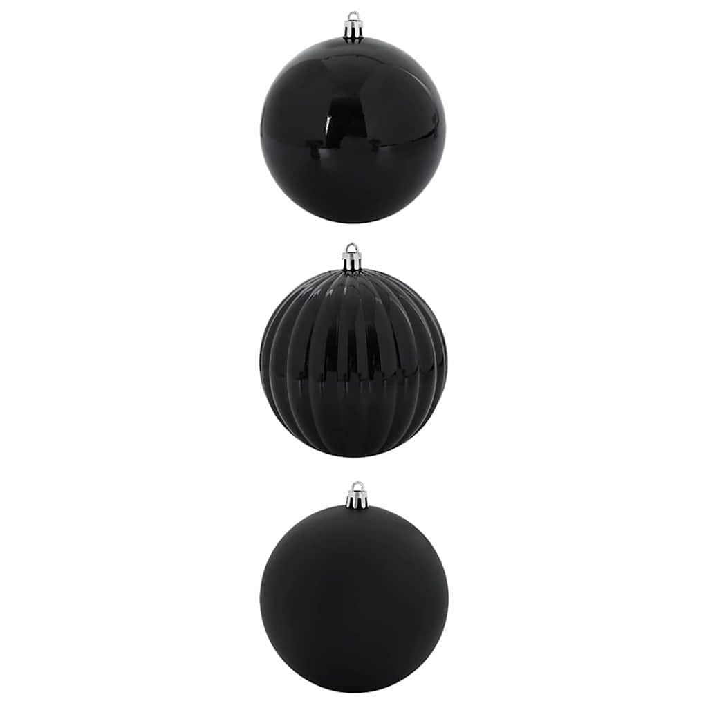 vidaXL Zestaw bombek świątecznych XXL 3 pcs Czarny