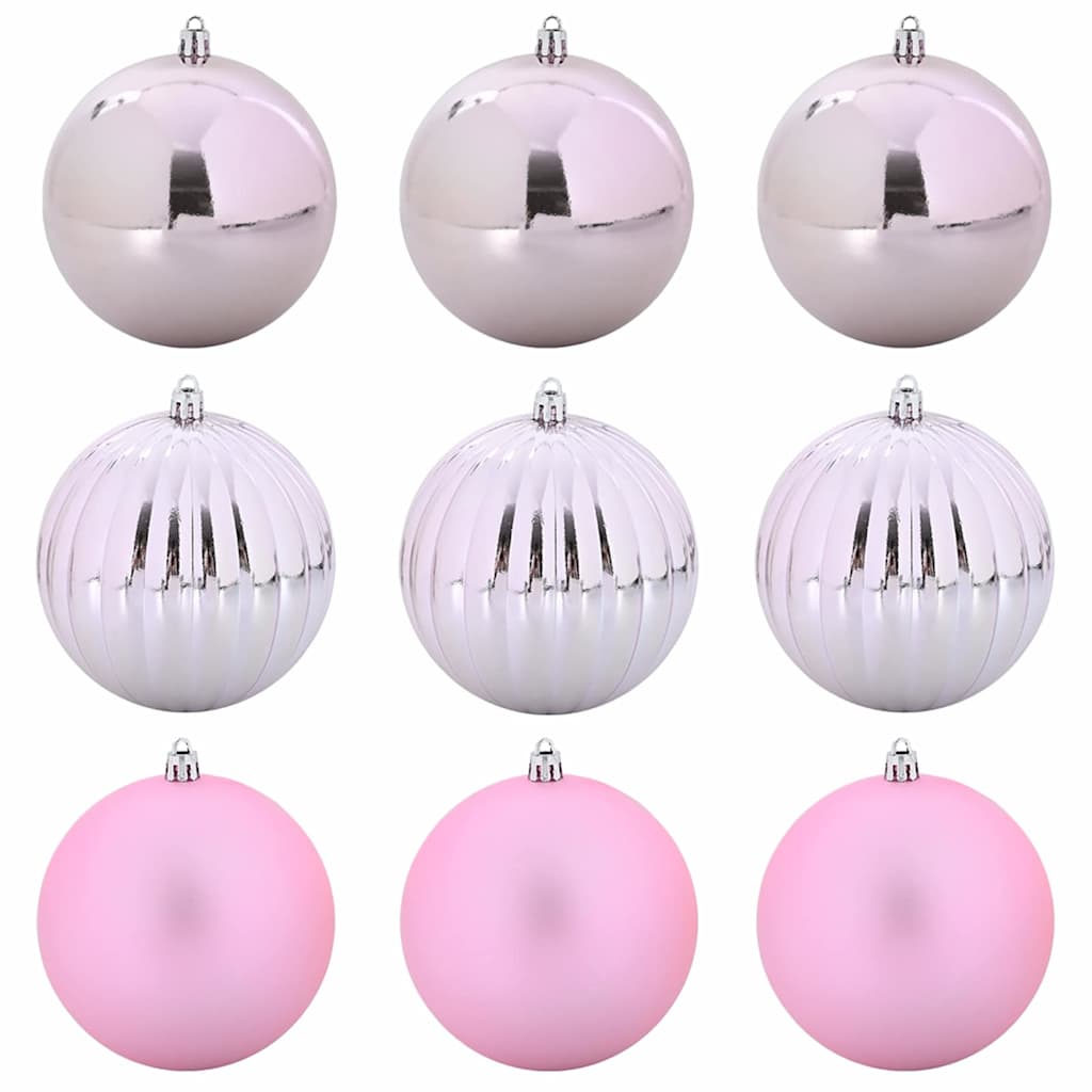vidaXL Zestaw Bombek Świątecznych XL 9 pcs Różowy