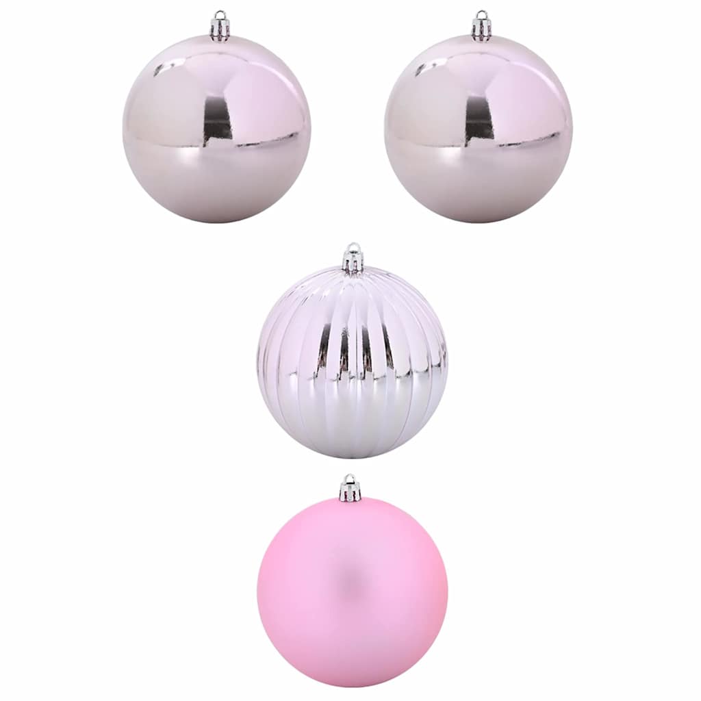 vidaXL Zestaw Bombek Świątecznych XXL 4 pcs Różowy
