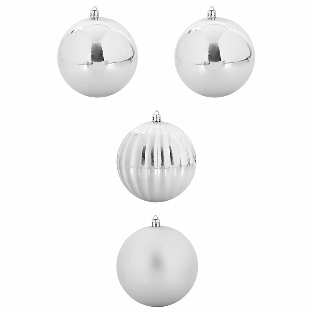vidaXL Zestaw Bombek Choinkowych XXL 4 pcs Srebrny