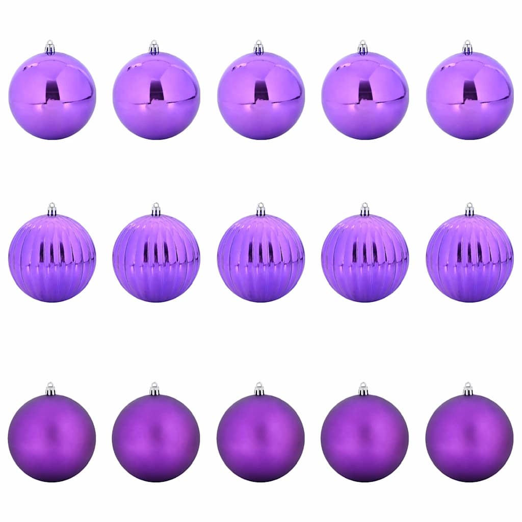 vidaXL Zestaw Bombek Świątecznych XL 15 pcs Liliowy
