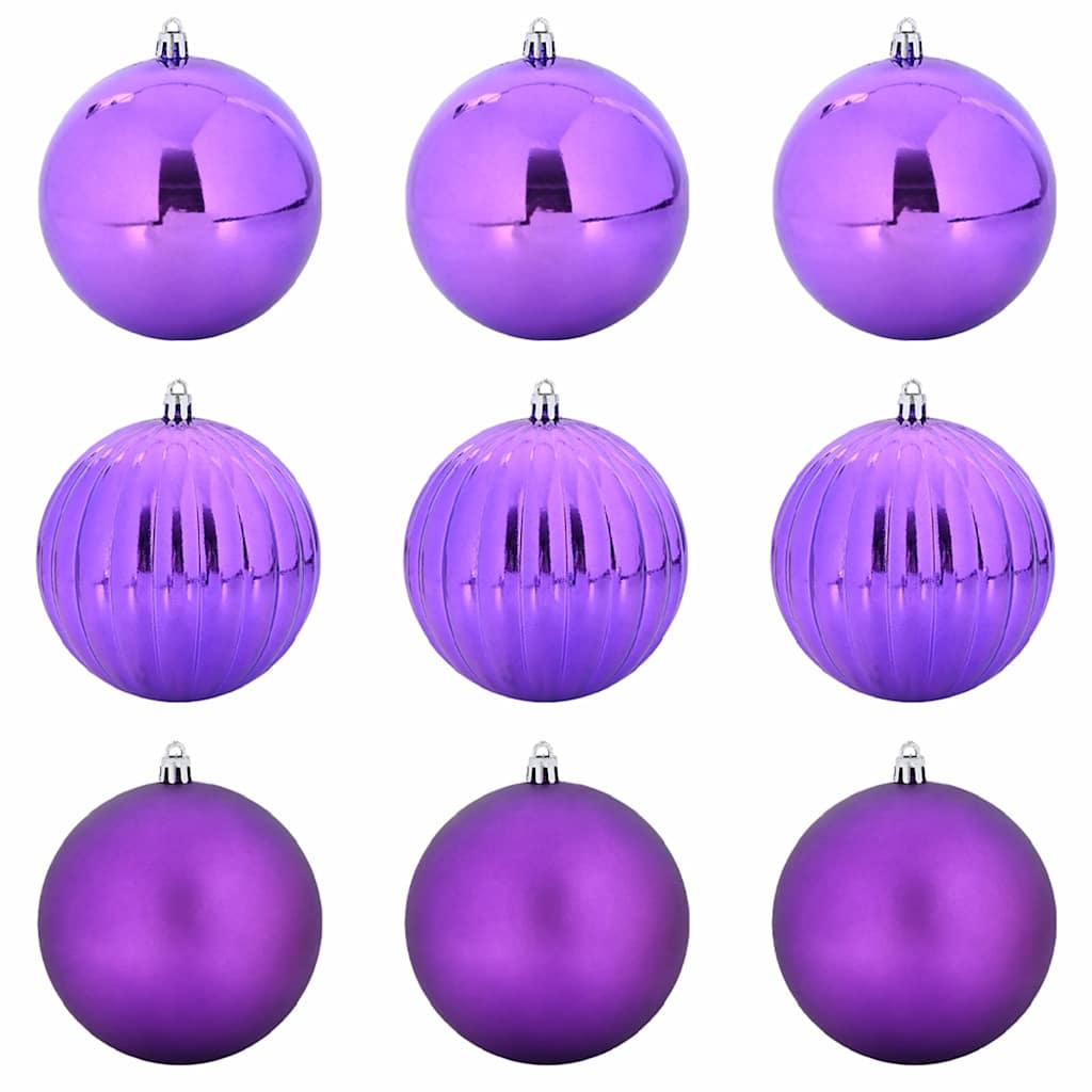 vidaXL Zestaw Bombek Bożonarodzeniowych XL 9 pcs Liliowy