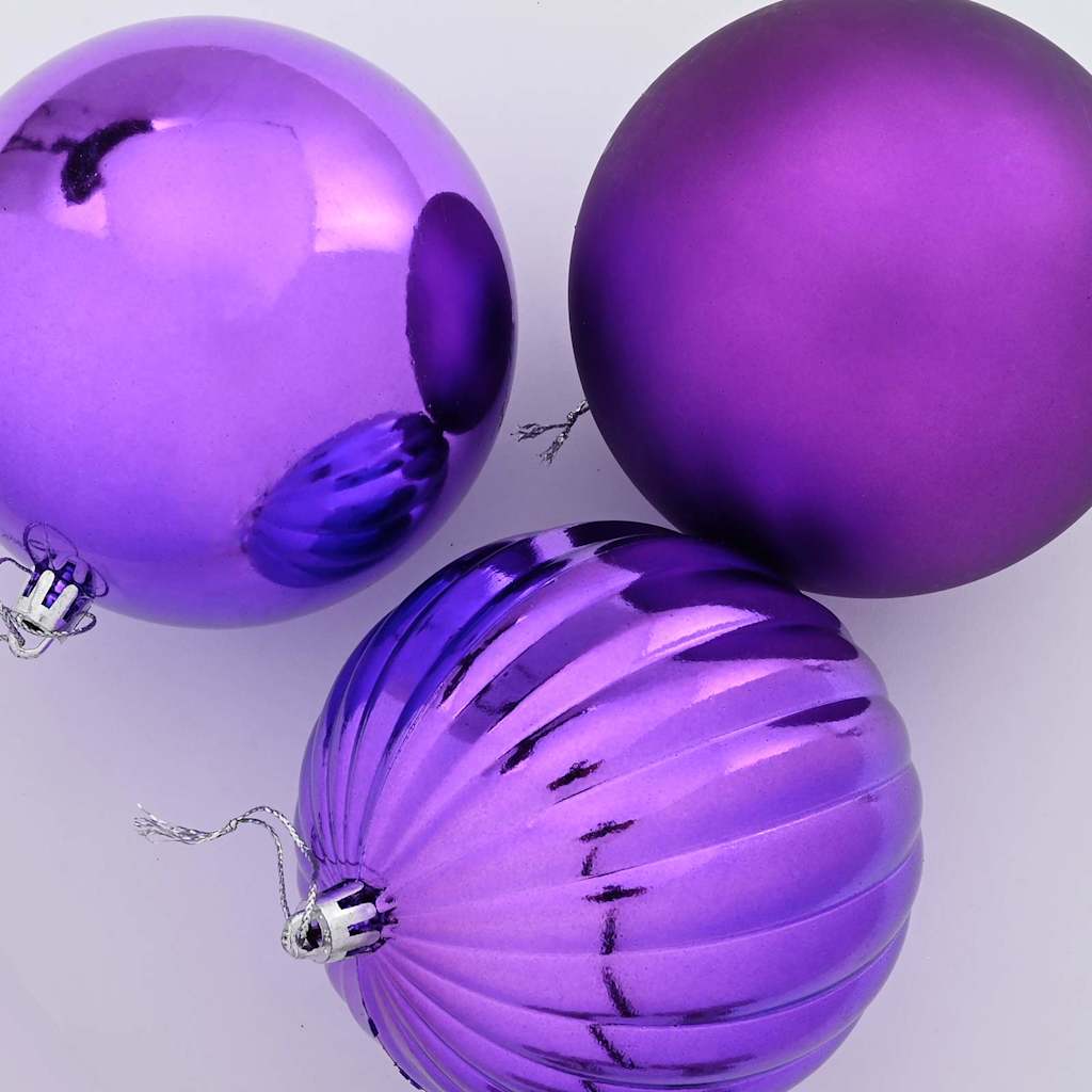 vidaXL Zestaw Bombek Świątecznych XXL 4 pcs Liliowy