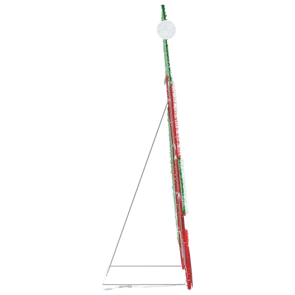 vidaXL Podświetlany Święty Mikołaj Ciepła biel 70 x 62 cm