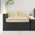 vidaXL Zestaw poduszek Materiał Oxford Beżowy 120 x 80 x 52 cm