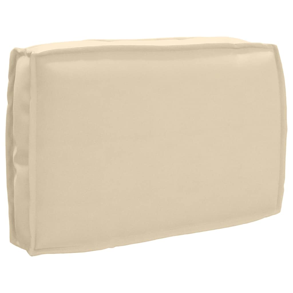 vidaXL Zestaw poduszek Materiał Oxford Beżowy 120 x 80 x 52 cm