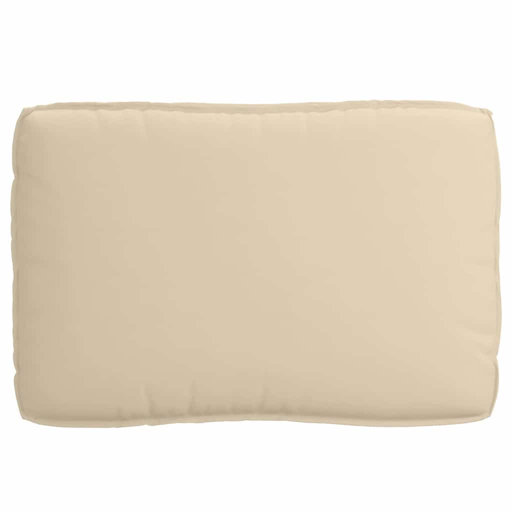 vidaXL Zestaw poduszek Materiał Oxford Beżowy 120 x 80 x 52 cm
